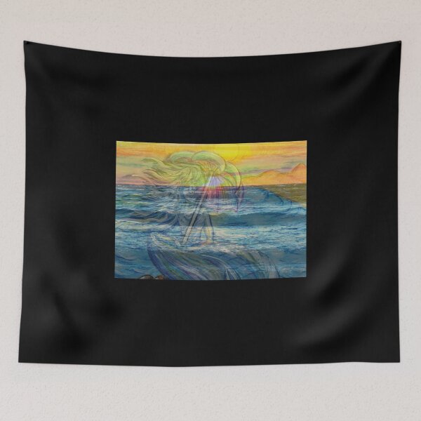 Item preview, Mixed Media: Sunset, seascape and oil painting, photo and painting by Marina Daniluka designed and sold by MariDaniArt.