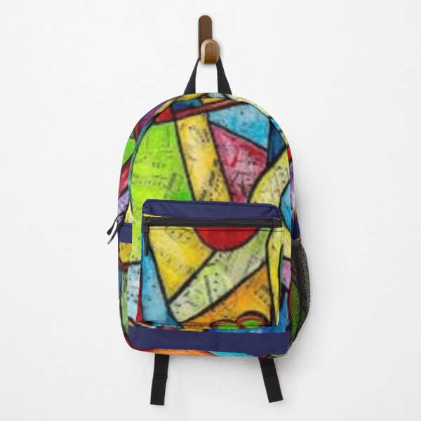 Item preview, Muli colored musical note symbol which has small music notes in the background designed and sold by Arteartz.