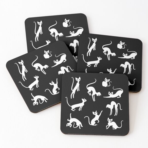 Item preview, Rexing Devon Rexes - cute cats on black designed and sold by 7115.