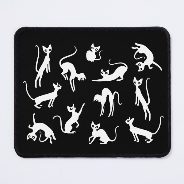 Item preview, Rexing Devon Rexes - cute cats on black designed and sold by 7115.
