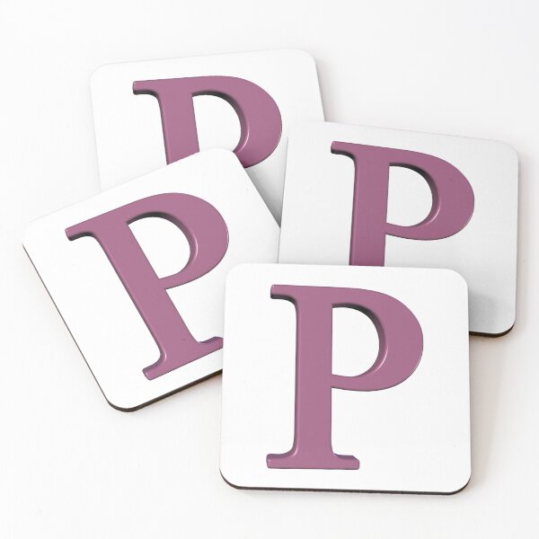 Item preview, The Letter P Dimensional Soft Pink 5748 designed and sold by Art in My Loft.