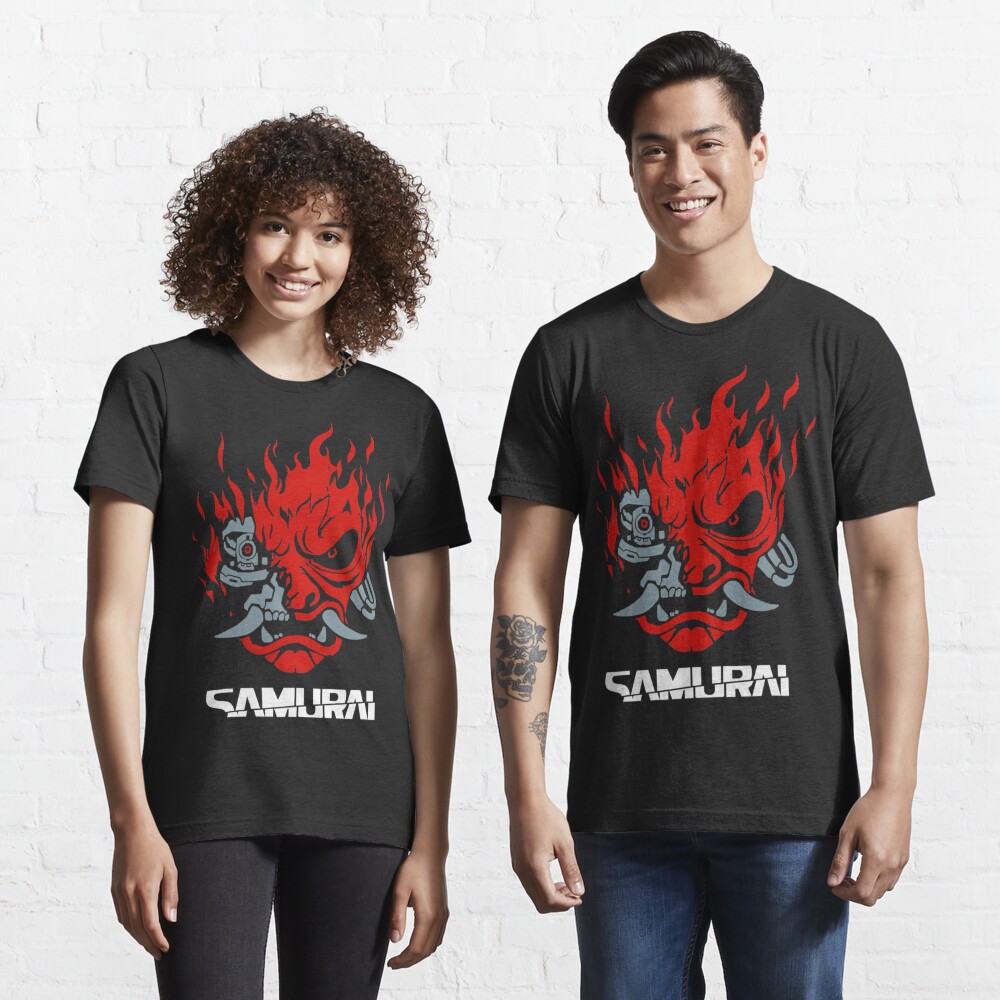 Japanese Samurai Shirt Unisex Cyberpunk Shirt Japanese 