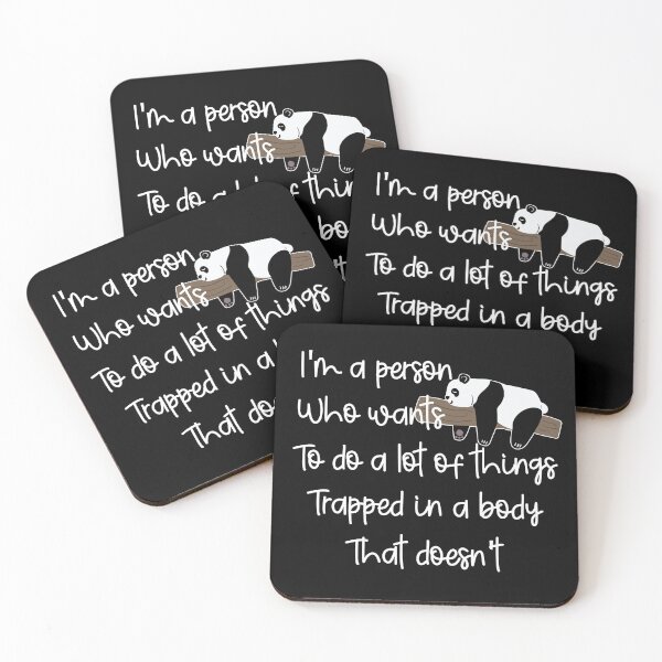 Item preview, Funny Lazy Panda: I'm A Person Who Wants To Do A Lot Of Things, Lazy Panda Quote designed and sold by AMINE  ★★★★★.