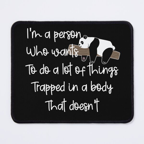 Item preview, Funny Lazy Panda: I'm A Person Who Wants To Do A Lot Of Things, Lazy Panda Quote designed and sold by AMINE ★★★★★.