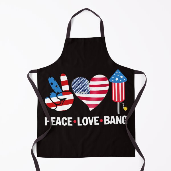 Item preview, Peace Love Bang Firework Heart American Flag 4th Of July designed and sold by Buyeseoshop.