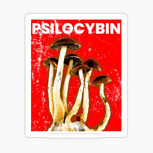 Psilocybin Vintage Retro Psychedelic Magic Mushrooms Sticker For Sale By Cupcaketees 3629