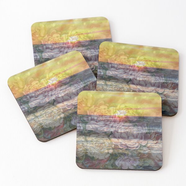 Item preview, Mixed Media: Sunset, seascape and oil painting, photo and painting by Marina Daniluka designed and sold by MariDaniArt.