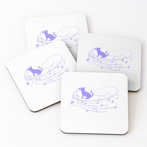 Item preview, Cat Playing Music Notes designed and sold by HappyLifeCreate.