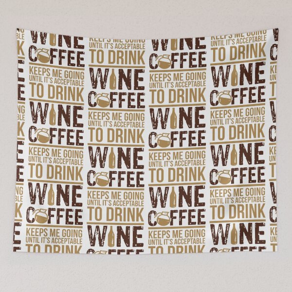 Item preview, Coffee keeps me going until it's acceptable to drink wine designed and sold by nektarinchen.