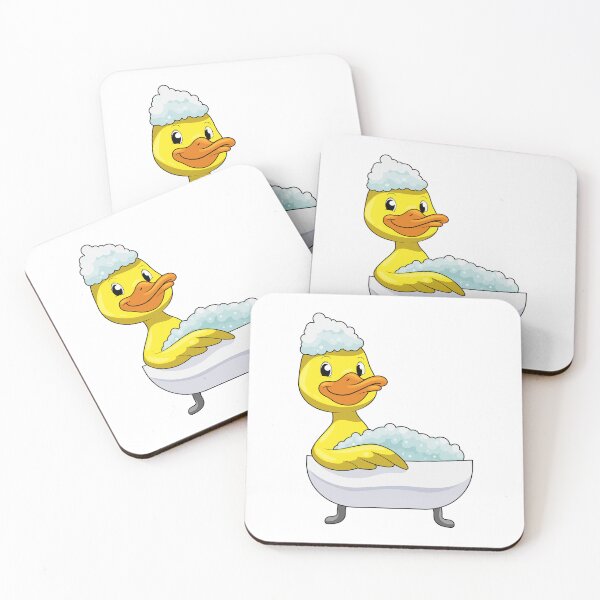 Item preview, Duck at Bathing with Bathtub & Foam designed and sold by Snabdesign84.