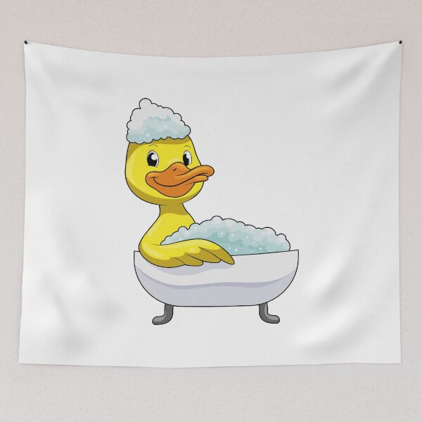 Item preview, Duck at Bathing with Bathtub & Foam designed and sold by Snabdesign84.