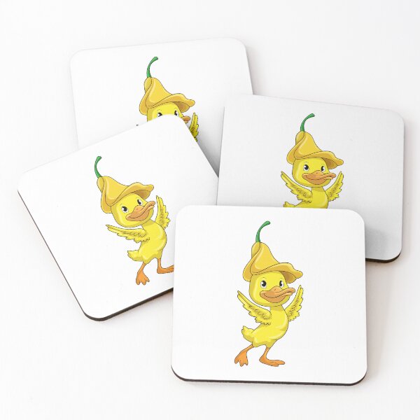 Item preview, Duck with yellow Bell Cap designed and sold by Snabdesign84.