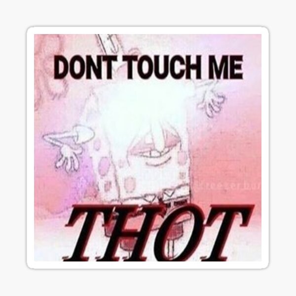 DONT TOUCH ME THOT Sticker