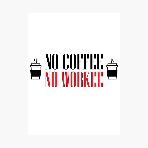 Must have coffee - Zombie Photographic Print by nektarinchen