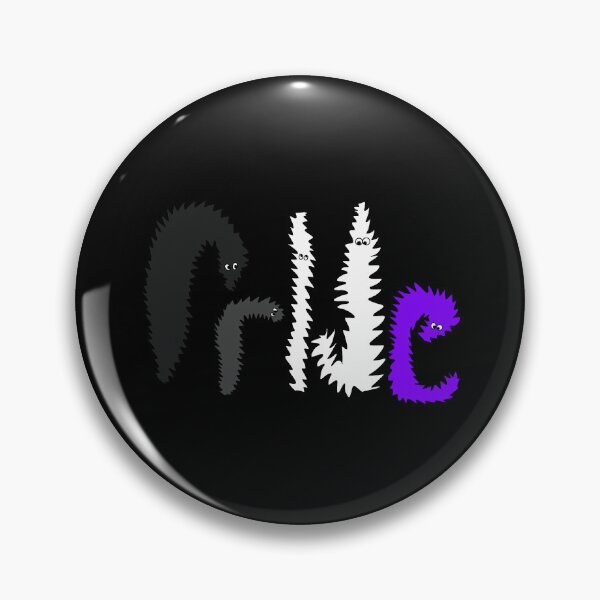Item preview, asexual pride worms designed and sold by wormwithastring.