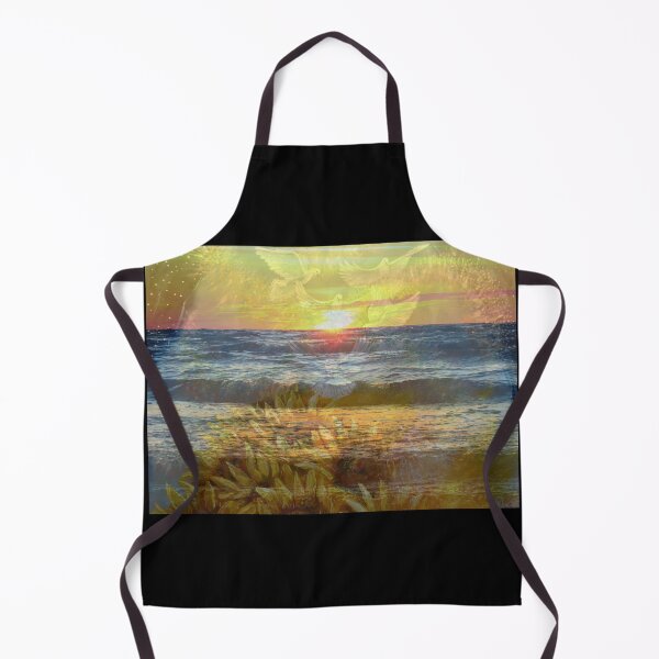Item preview, Mixed Media: Sunset, seascape and oil painting, photo and painting by Marina Daniluka designed and sold by MariDaniArt.