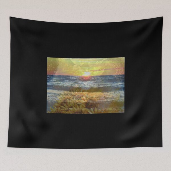Item preview, Mixed Media: Sunset, seascape and oil painting, photo and painting by Marina Daniluka designed and sold by MariDaniArt.