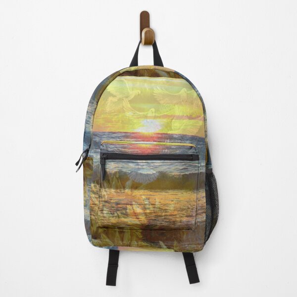 Item preview, Mixed Media: Sunset, seascape and oil painting, photo and painting by Marina Daniluka designed and sold by MariDaniArt.