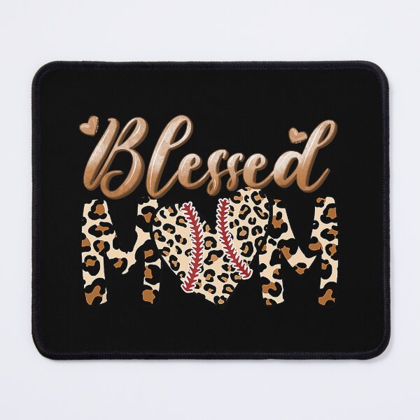 Item preview, Blessed Softball Mom Leopard Skin Heart Fastpitch designed and sold by 99Fastpitch.
