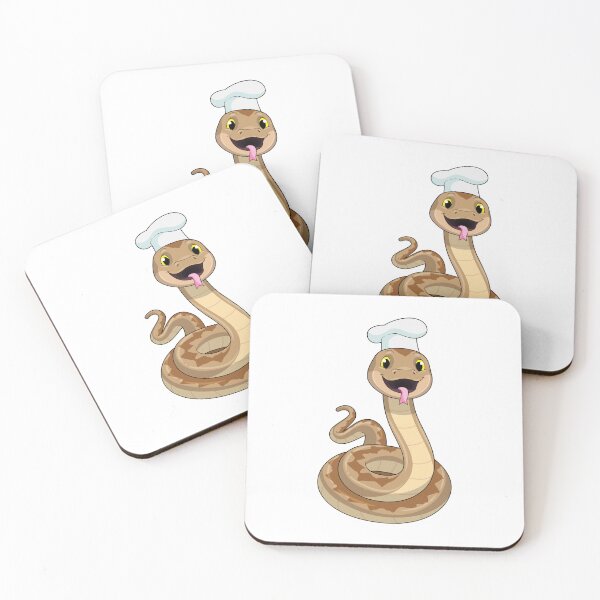 Item preview, Snake as Cook with Chef hat designed and sold by Snabdesign84.