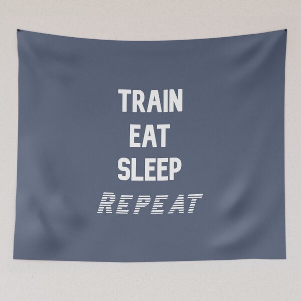 Item preview, Train, Eat, Sleep, Repeat, Awesome gift for gym lovers!  designed and sold by abdelhak2005.