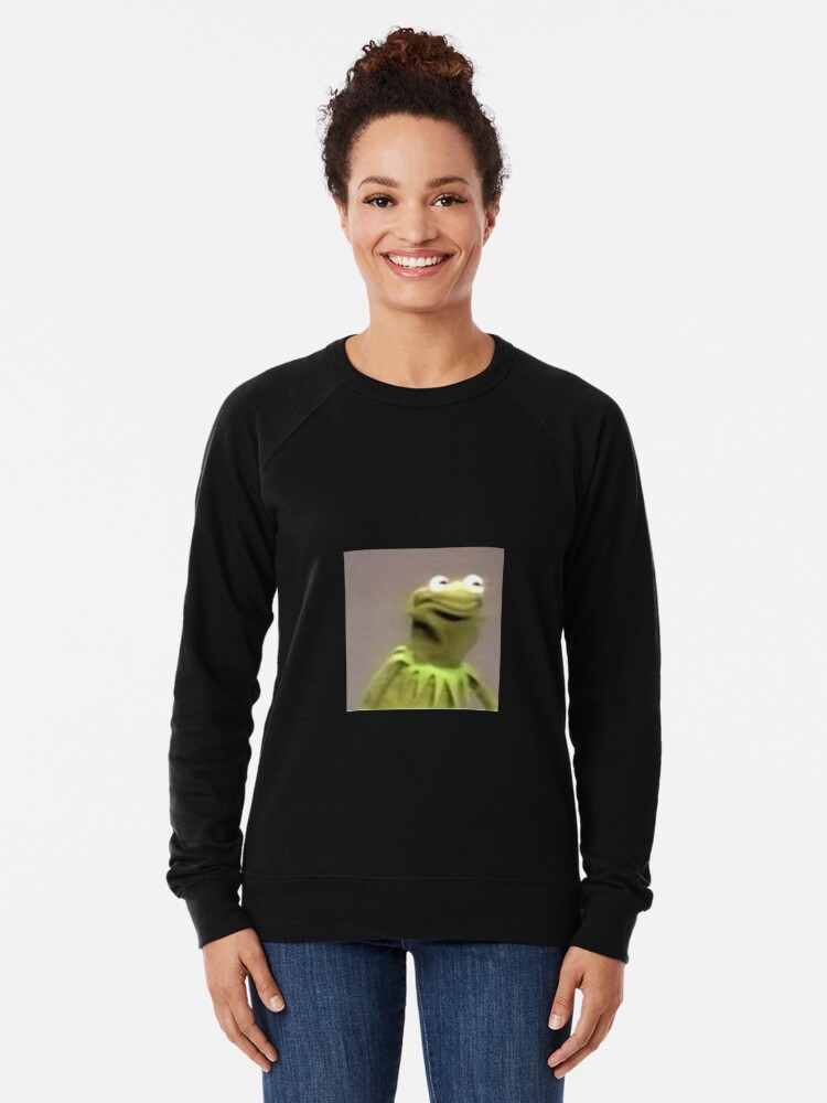Kermit The Frog Lightweight Sweatshirt By Mrspooder Redbubble - roblox kermit shirt