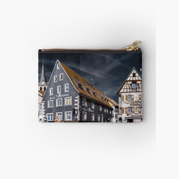 Item preview, Editorial: 30th March 2017: Ville, France. Infrared view of village street designed and sold by Alexander Sorokopud.