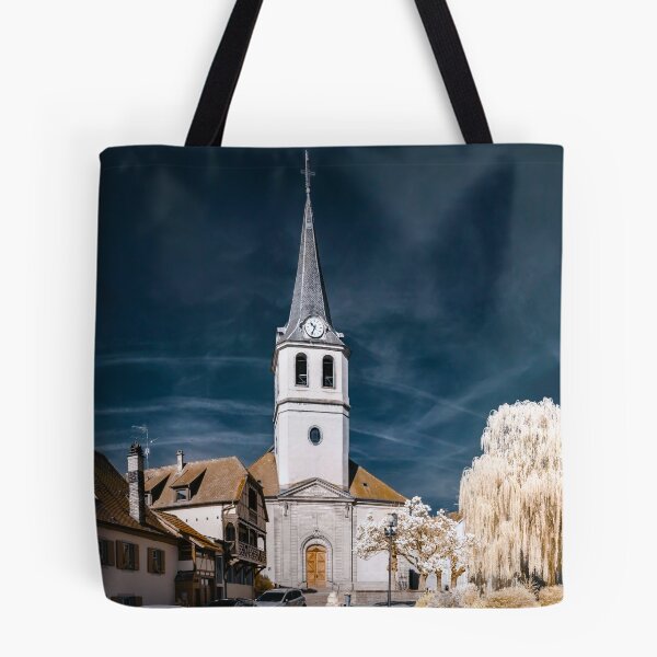Item preview, Editorial: 30th March 2017: Ville, France. Infrared view of village street designed and sold by Alexander Sorokopud.