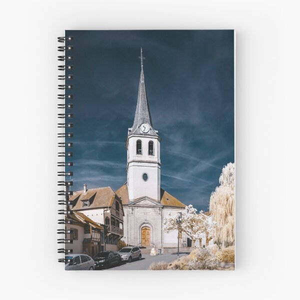 Item preview, Editorial: 30th March 2017: Ville, France. Infrared view of village street designed and sold by Alexander Sorokopud.