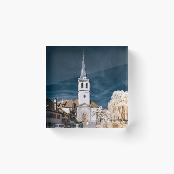 Item preview, Editorial: 30th March 2017: Ville, France. Infrared view of village street designed and sold by Alexander Sorokopud.