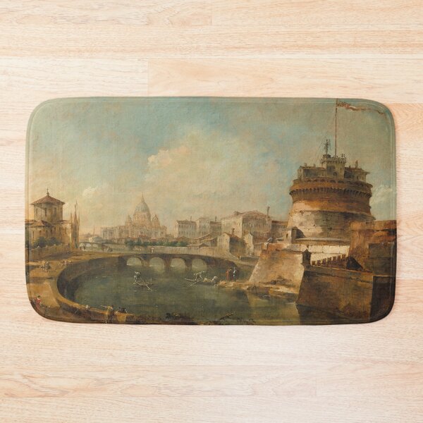 Item preview, Fanciful View of the Castel Sants Angelo, Rome | Francesco Guardi | 1785 Cityscape Art designed and sold by CJET.