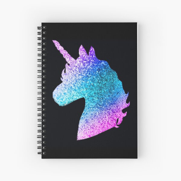 Glitter unicorn  Spiral Notebook