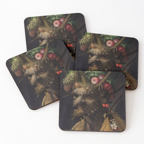 Item preview, Four Seasons in One Head | Giuseppe Arcimboldo | 1590 Renaissance Fruit Head Portrait designed and sold by CJET.