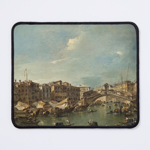 Item preview, Grand Canal with the Rialto Bridge, Venice | Francesco Guardi | 1780 Cityscape Art designed and sold by CJET.