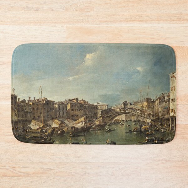 Item preview, Grand Canal with the Rialto Bridge, Venice | Francesco Guardi | 1780 Cityscape Art designed and sold by CJET.