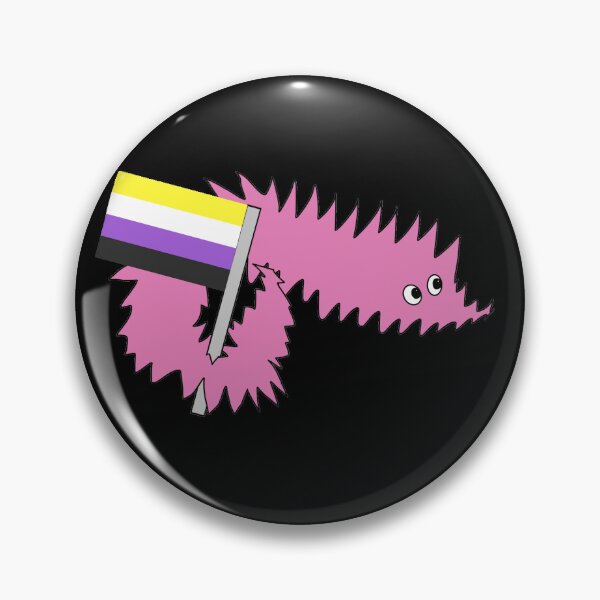 Item preview, with nonbinary flag designed and sold by wormwithastring.