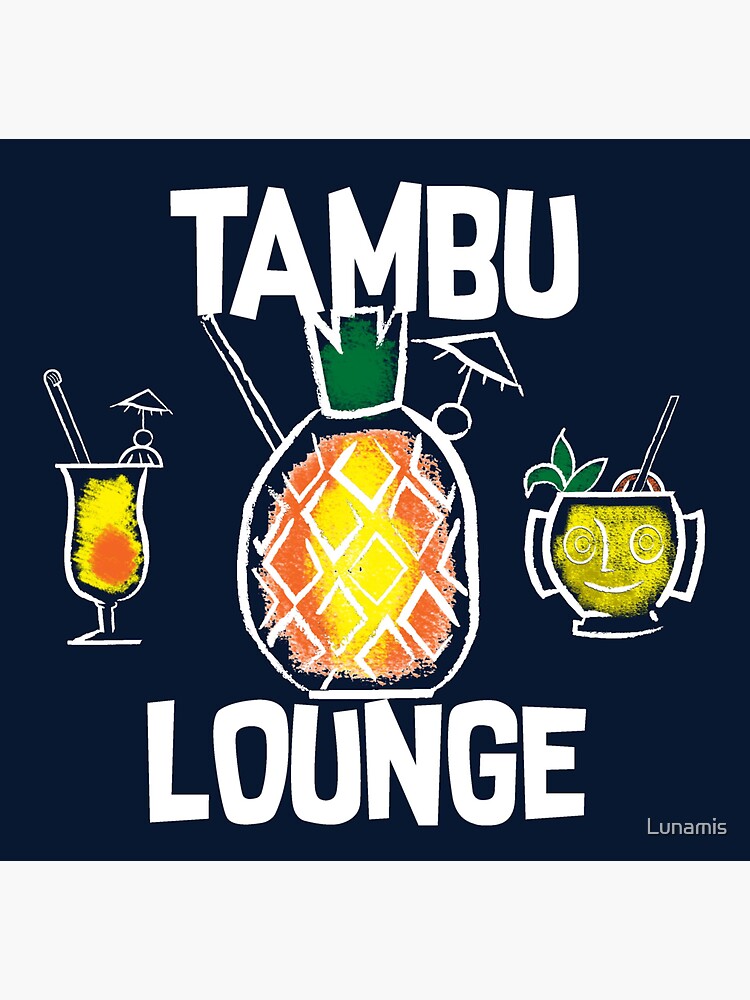 "Tambu Lounge" Sticker for Sale by Lunamis Redbubble