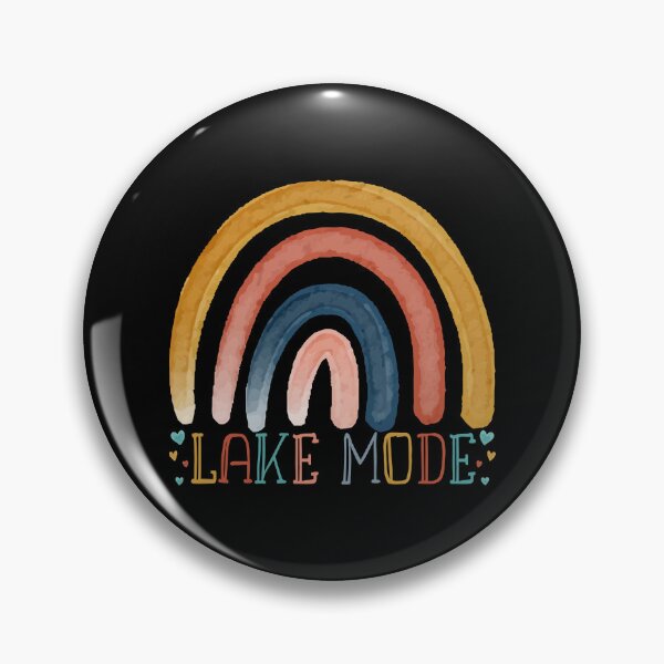 Item preview, Rainbow Lake Mode Boat Travel, Lake Trip Vacation Summer Lake Life designed and sold by Dream-bubble.