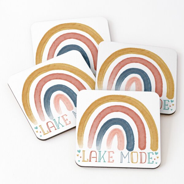 Item preview, Rainbow Lake Mode Boat Travel, Lake Trip Vacation Summer Lake Life designed and sold by Dream-bubble.