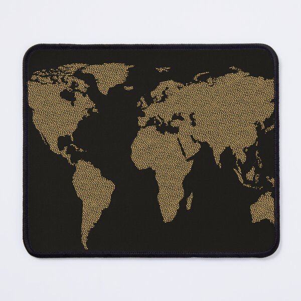 Item preview, Golden world map designed and sold by Daridara.