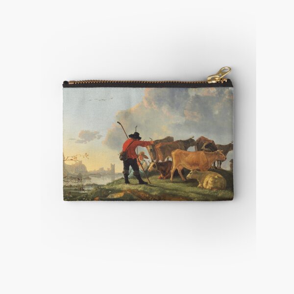 Item preview, Herdsmen Tending Cattle | Aelbert Cuyp | 1660 Renaissance Farm Life Art designed and sold by CJET.