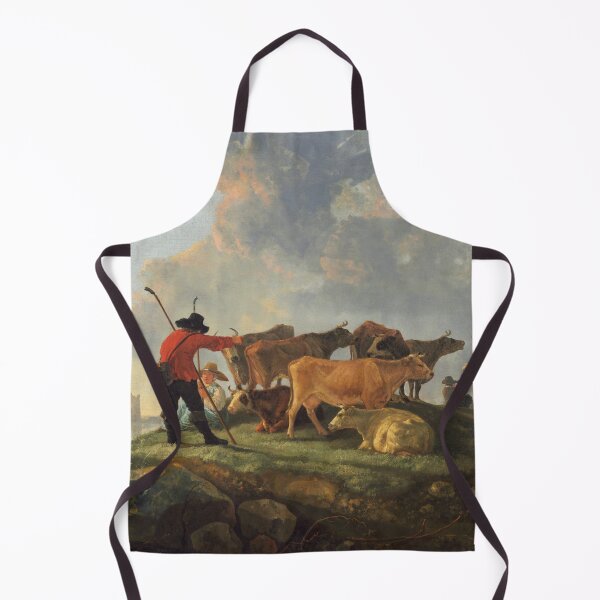 Artikelvorschau, Hirten, die Vieh pflegen | Aelbert Cuyp | 1660 Renaissance Bauernleben Kunst entworfen und verkauft von CJET.