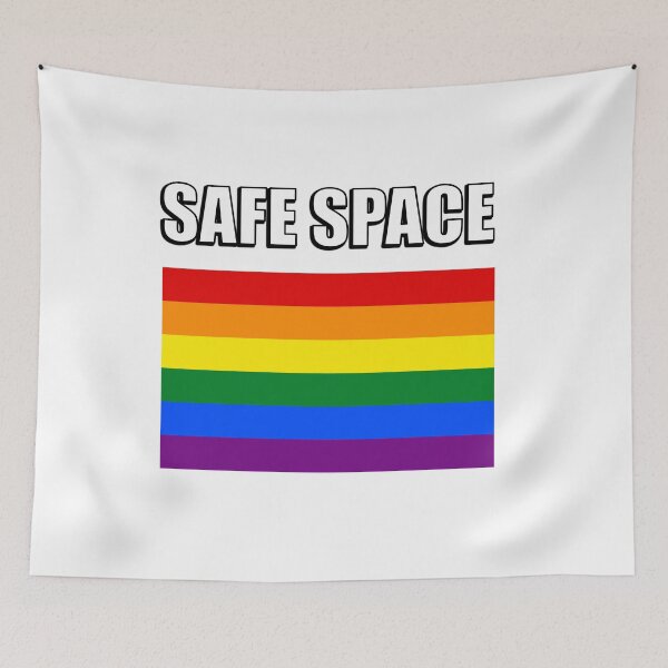 Item preview, LGBTQ Safe Space - Rainbow Flag designed and sold by Inspirationmotivation.