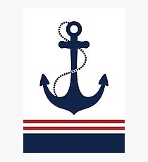 Nautical Anchor Photographic Print