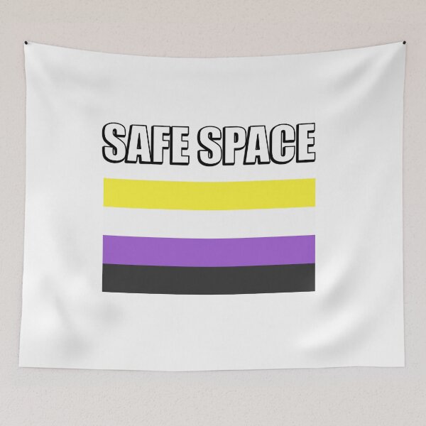 Item preview, Non Binary Safe Space designed and sold by Inspirationmotivation.