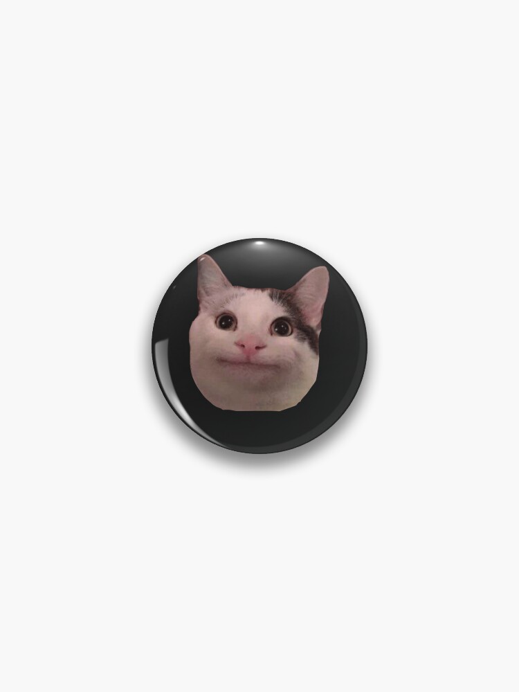 Smiling Cat Beluga Pin for Sale by sticker-house