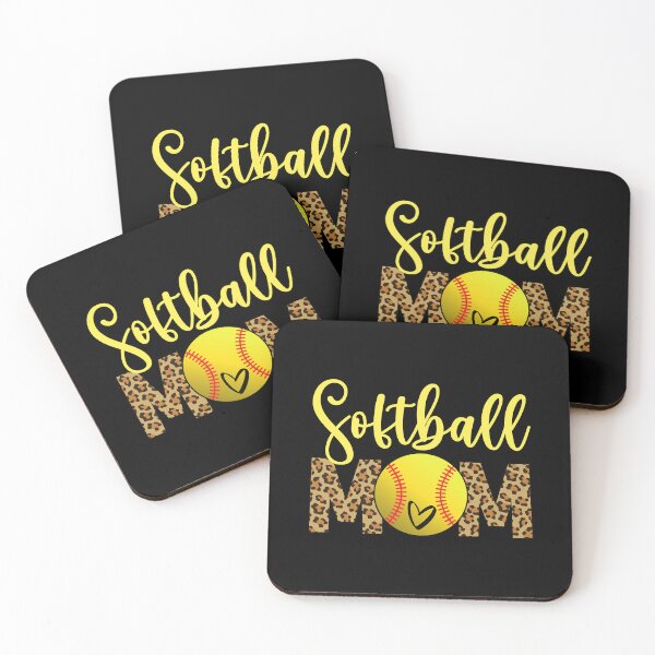 Item preview, Softball Mom Fastpitch Leopard Heart designed and sold by 99Fastpitch.
