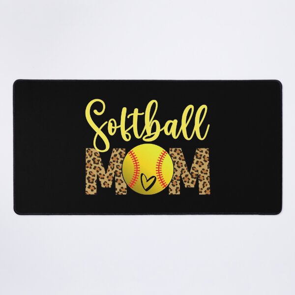 Item preview, Softball Mom Fastpitch Leopard Heart designed and sold by 99Fastpitch.