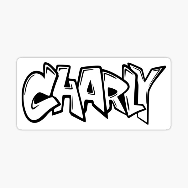 Charly Graffiti Name Design Sticker For Sale By Namethatshirt Redbubble