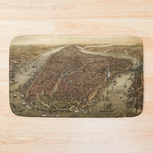 Item preview, Manhattan Old Map designed and sold by RiciPaneto.
